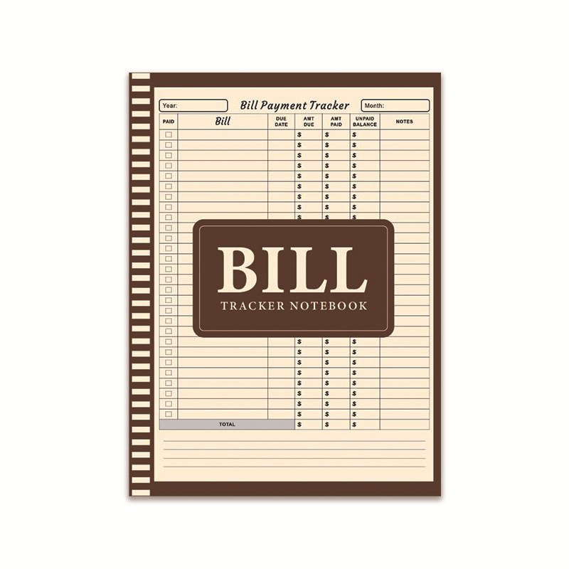 Bill Payment Management Book – Dark Brown