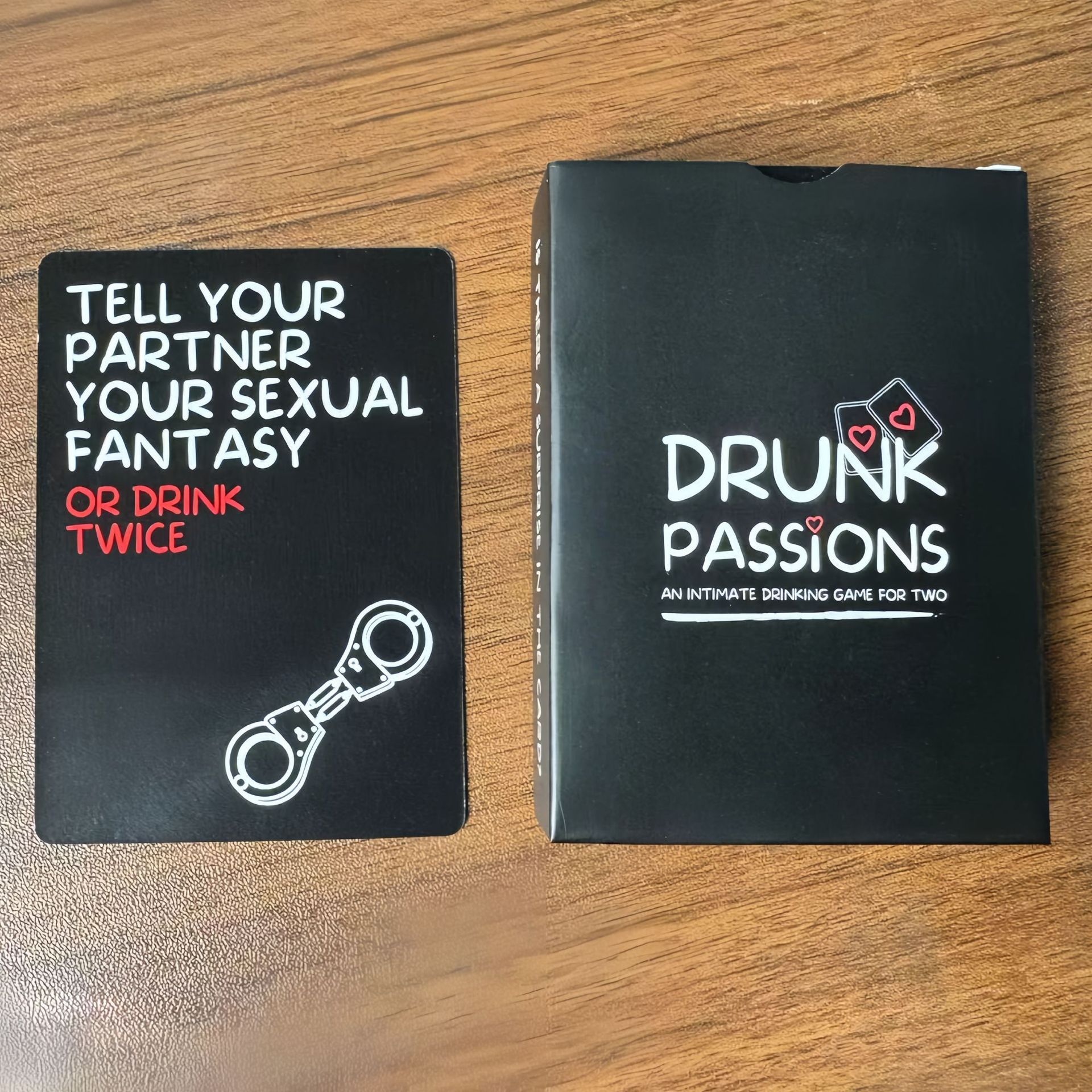 Drunk Passions Couples Drinking Party Card Game product view 3