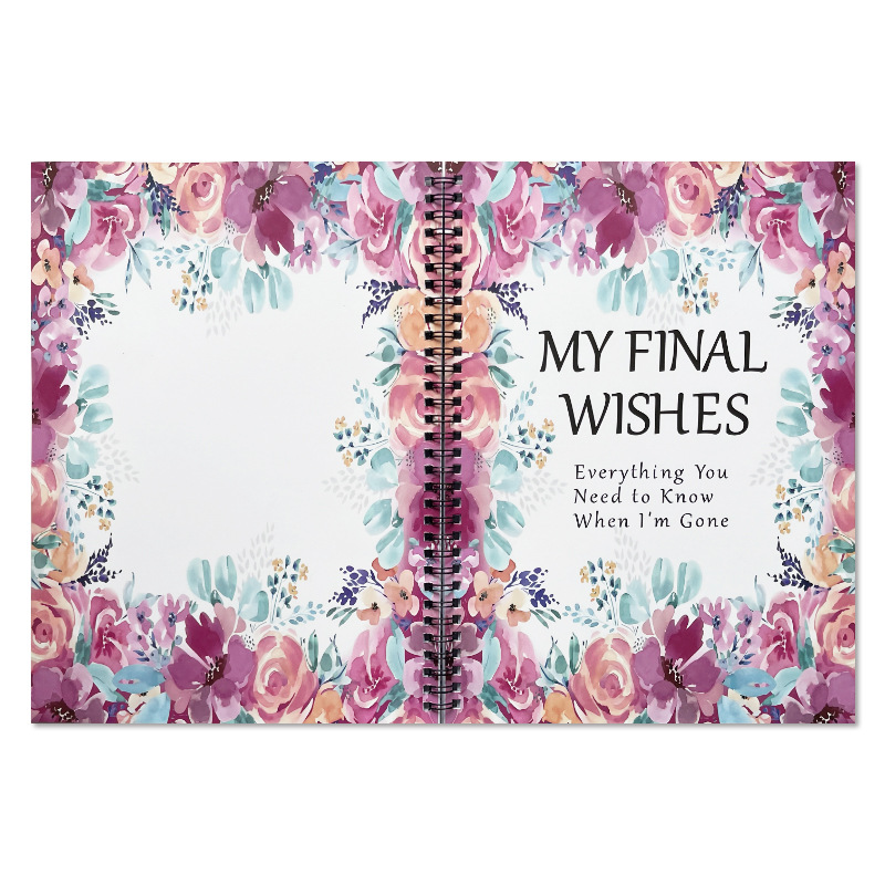 My Final Wishes Purple Floral End-of-Life Planner product view 5