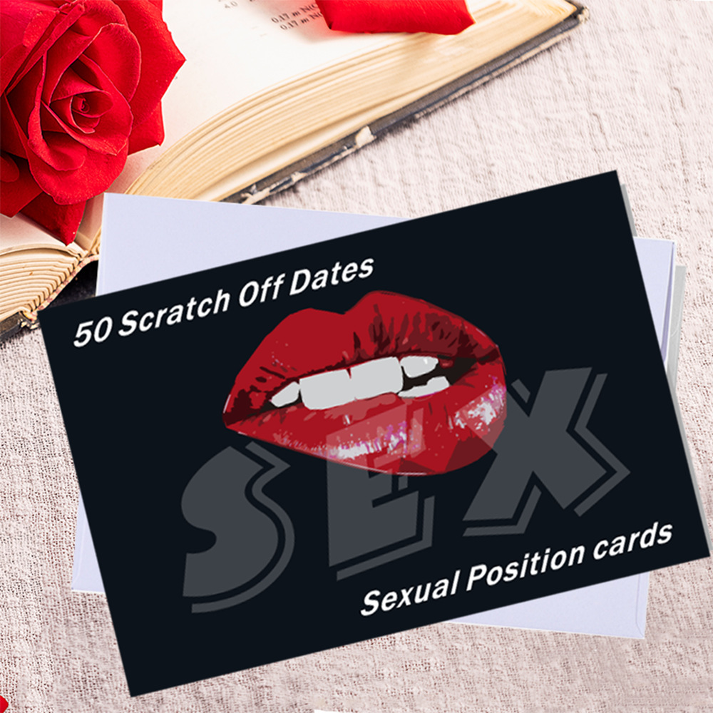 50 Intimate Positions Scratch-Off Challenge Card Set