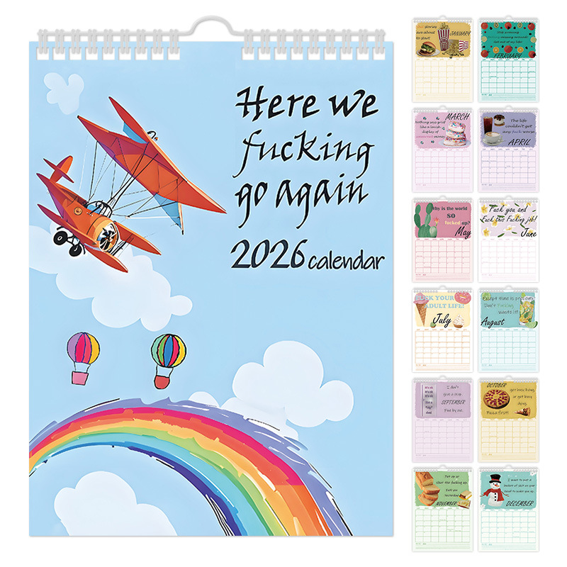 Here We Go 2026 Amusement Park Calendars – 4 Styles