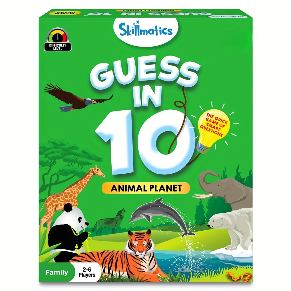 Guess in 10 Animal Planet Kids' Educational Card Game