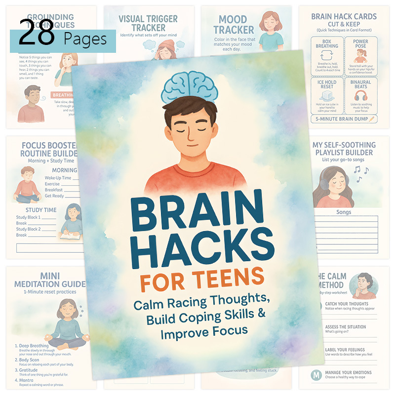 Brain Hacks for Teens Focus and Planning Workbook