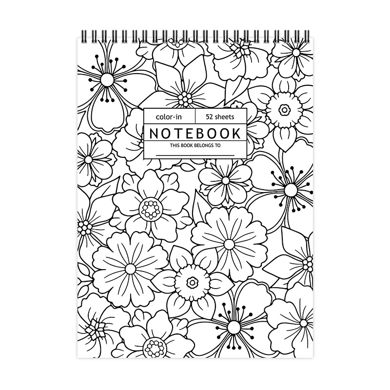 52-Week Floral Color-In Daily Planner – 52-Week Floral Color-In Planner