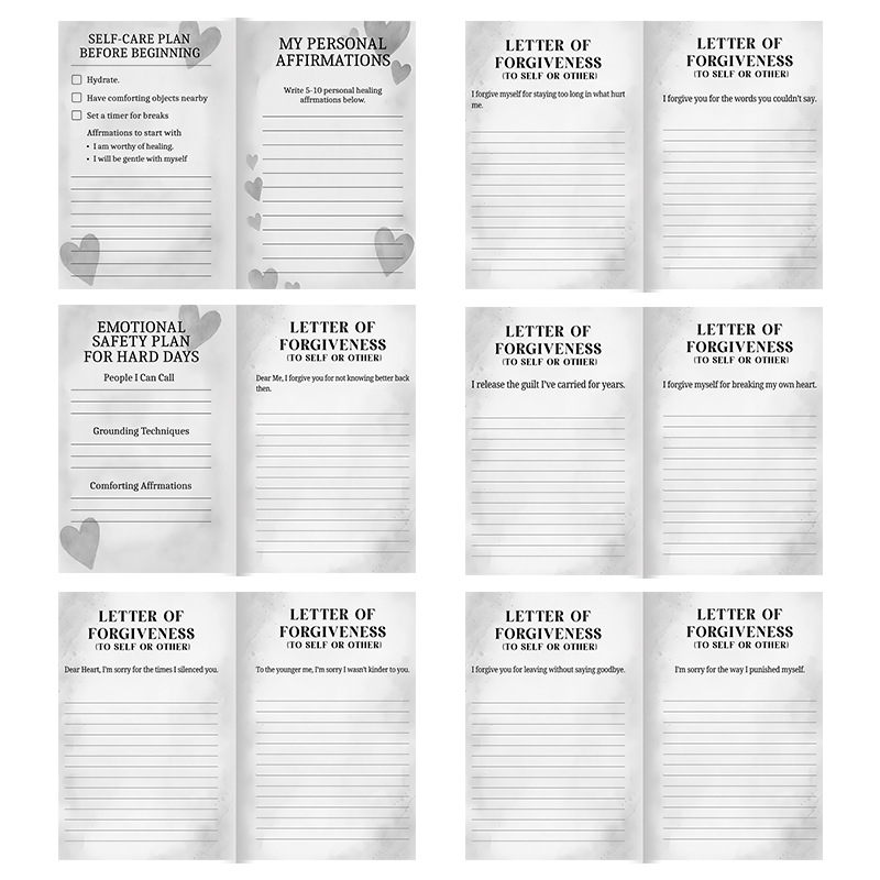 200 Forgiveness Journal Prompts Workbook product view 3