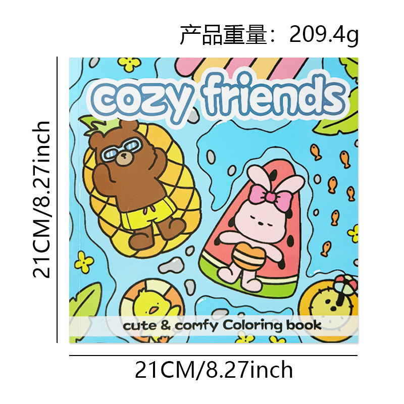 Cozy Life Coloring Books – 5 Designs product view 2