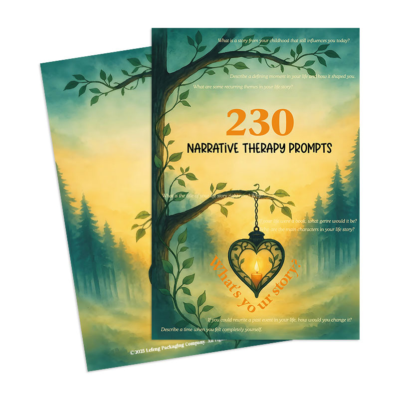 230 Narrative Therapy Prompts Workbook product view 5