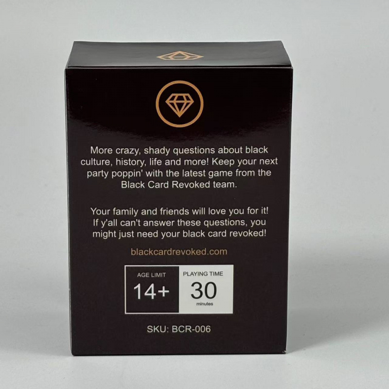 Black Card Revoked: Better, Bolder, Blacker English Party Card Game product view 4