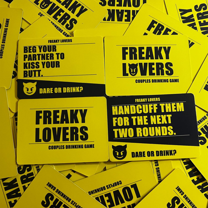 Freaky Lovers Couples Drinking Party Card Game product view 5