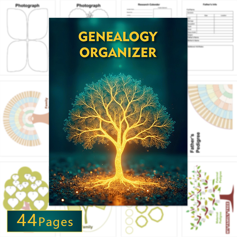 Genealogy Organizer and Family Tree Workbook