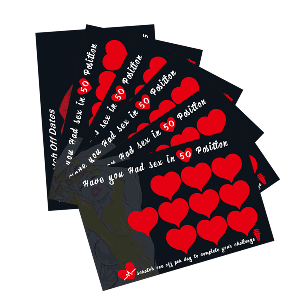 50 Intimate Positions Scratch-Off Challenge Card Set product view 5