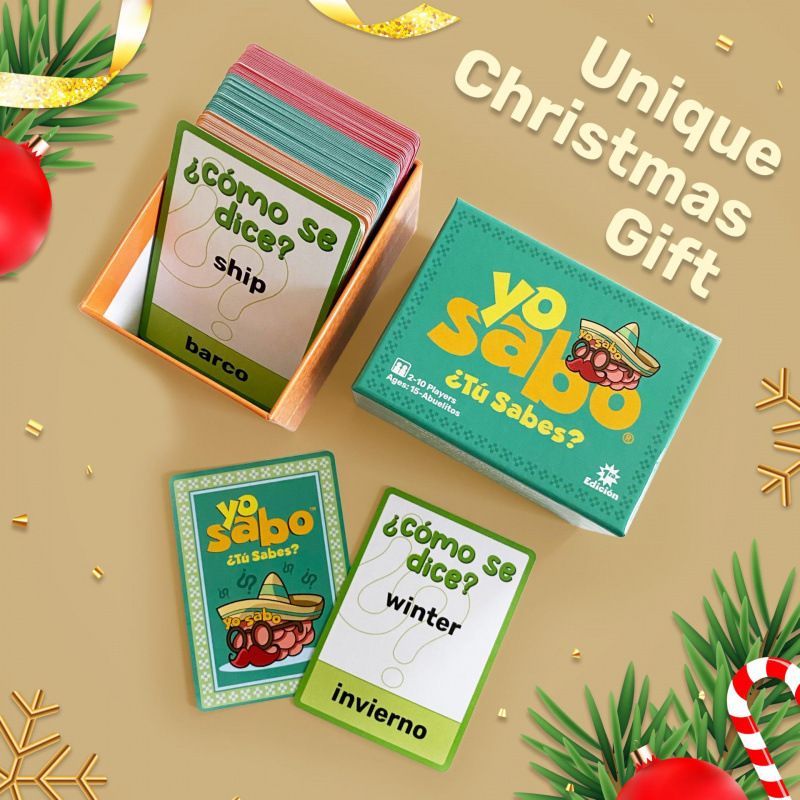 Yo Sabo ¿Tú Sabes? Spanish Trivia Party Card Game product view 4