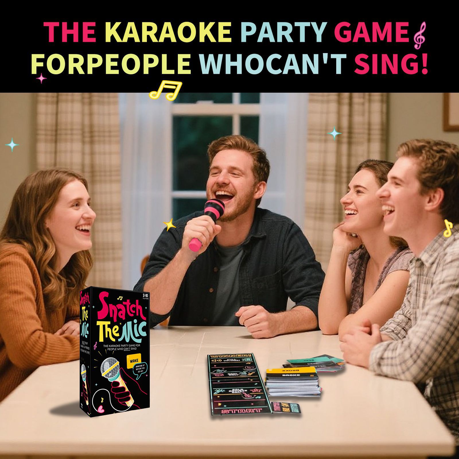 Snatch the Mic Karaoke Party Card Game product view 5