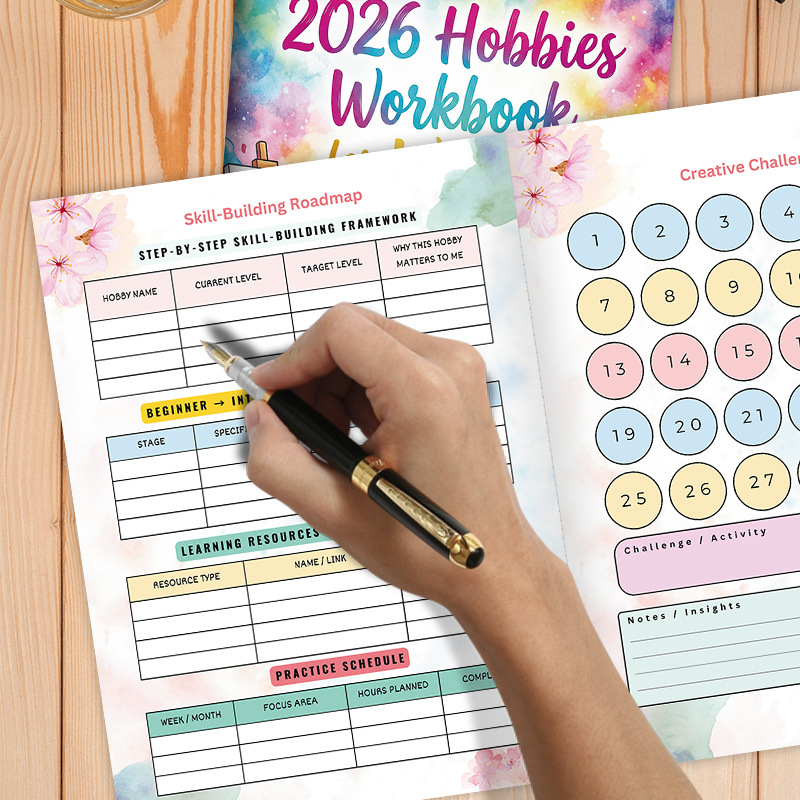 2026 Hobbies Workbook for Women product view 4