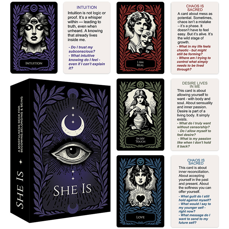 SHE IS Mindfulness and Emotional Healing Card Deck