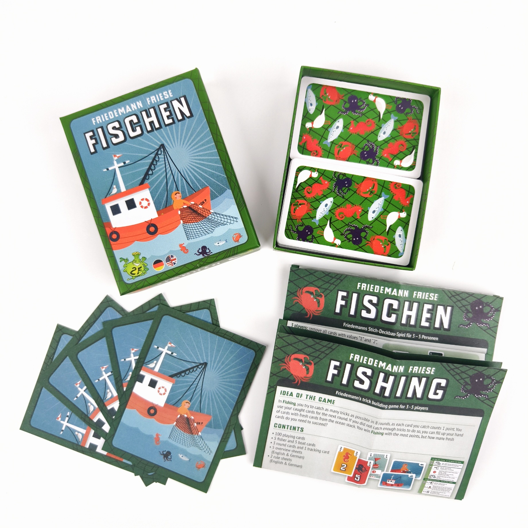 Fishing Bilingual Trick-Taking Card Game