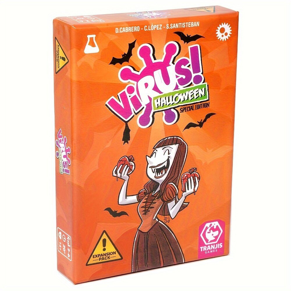 VIRUS! and Spanish-Language Party Card Games – 24 Options – VIRUS! Halloween – Spanish