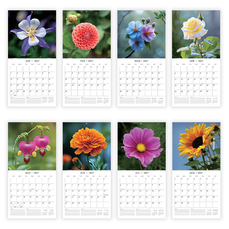 Flowers 2027 Wall Calendar product view 3