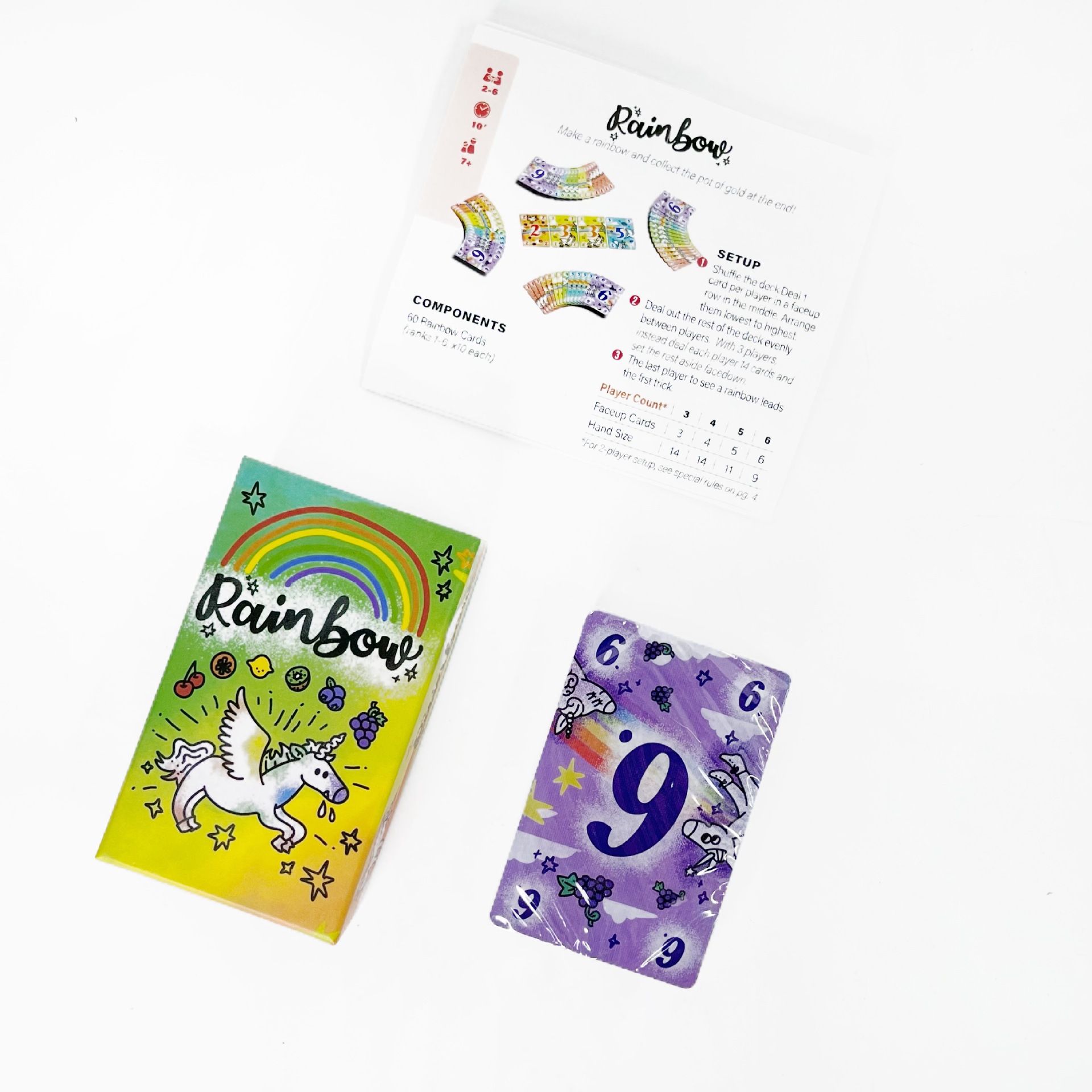 Rainbow Bilingual Family Card Game