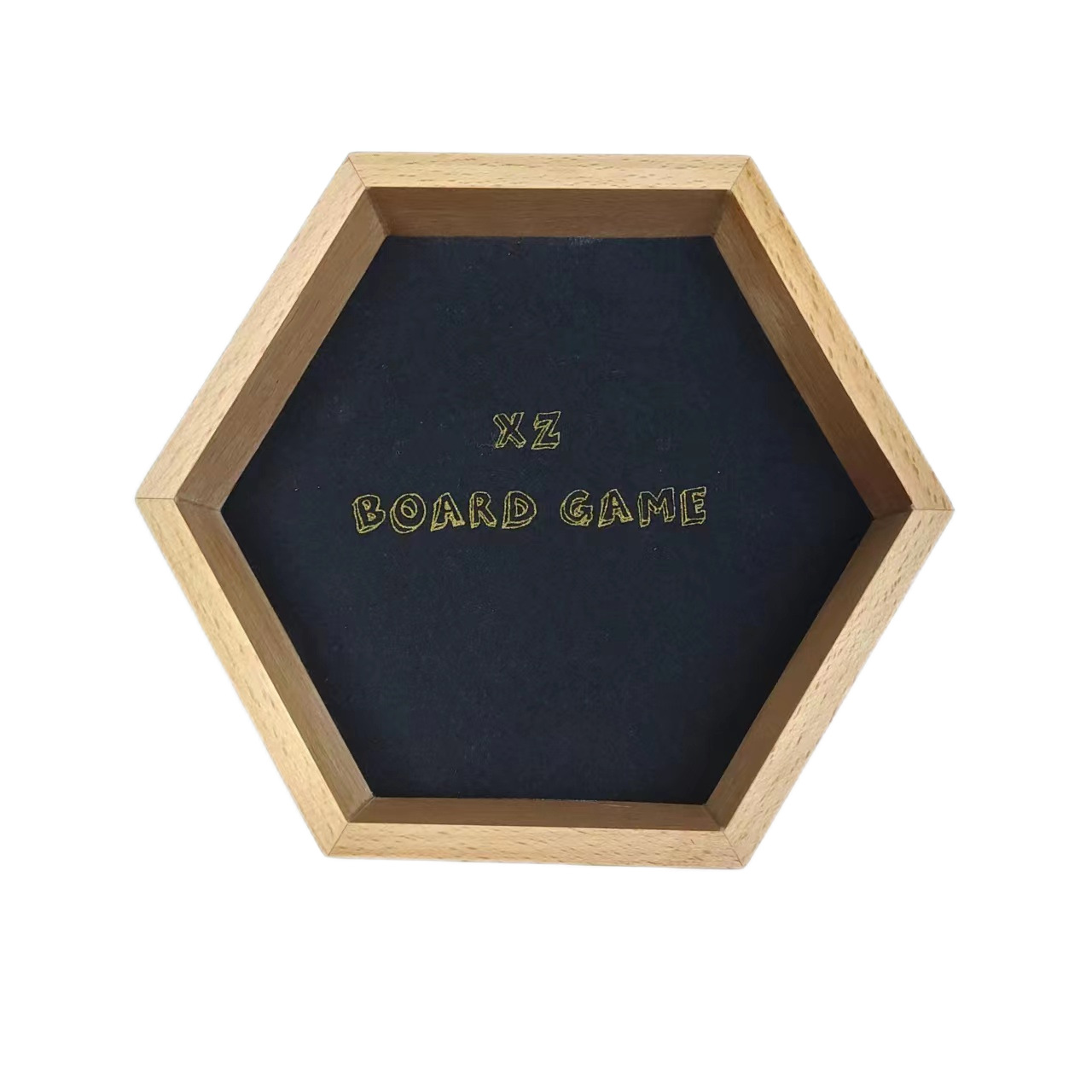 Hexagonal Solid Wood Dice Tray product view 5