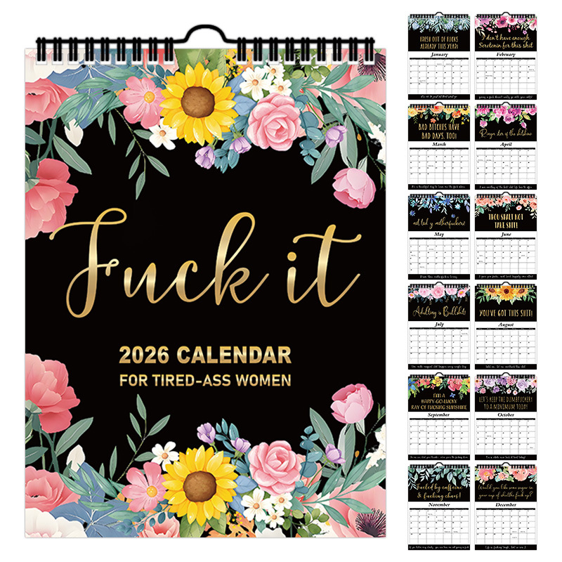 Calendar for Tired-Ass Women 2026 – 2 Designs