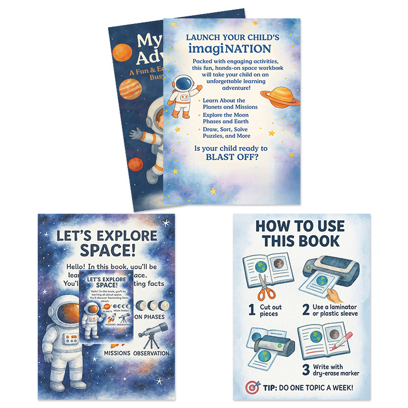My Space Adventure Children's Galaxy Exploration Book product view 4