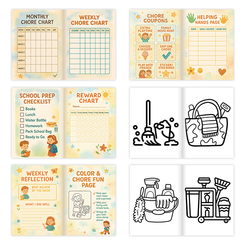 My Big Chore Chart Book for Kids product view 3