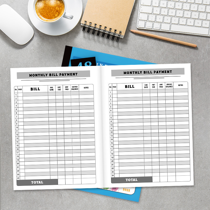 Bill Tracker Notebook – Blue product view 4