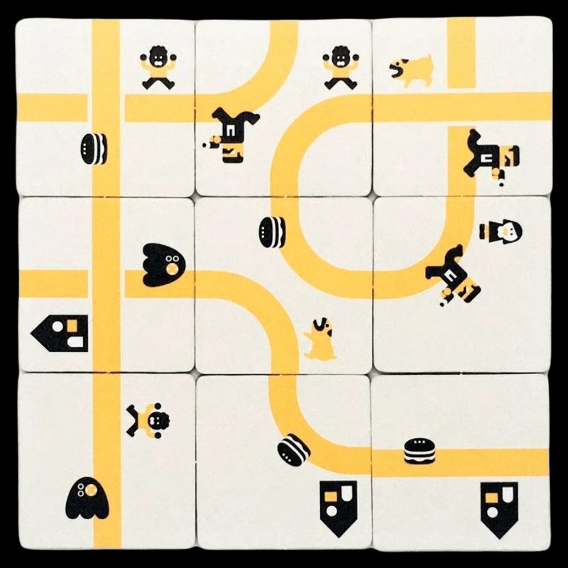 Nine Tiles Panic Bilingual Oink Games Puzzle Game product view 2