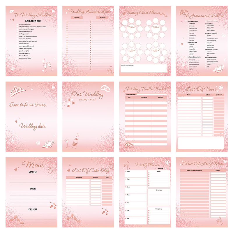 Wedding Planner and Marriage Planning Record Book product view 3
