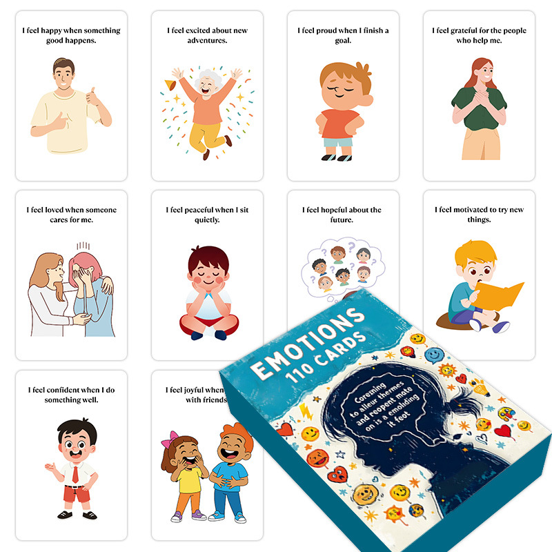Emotions 110 Mental Health Recognition Cards