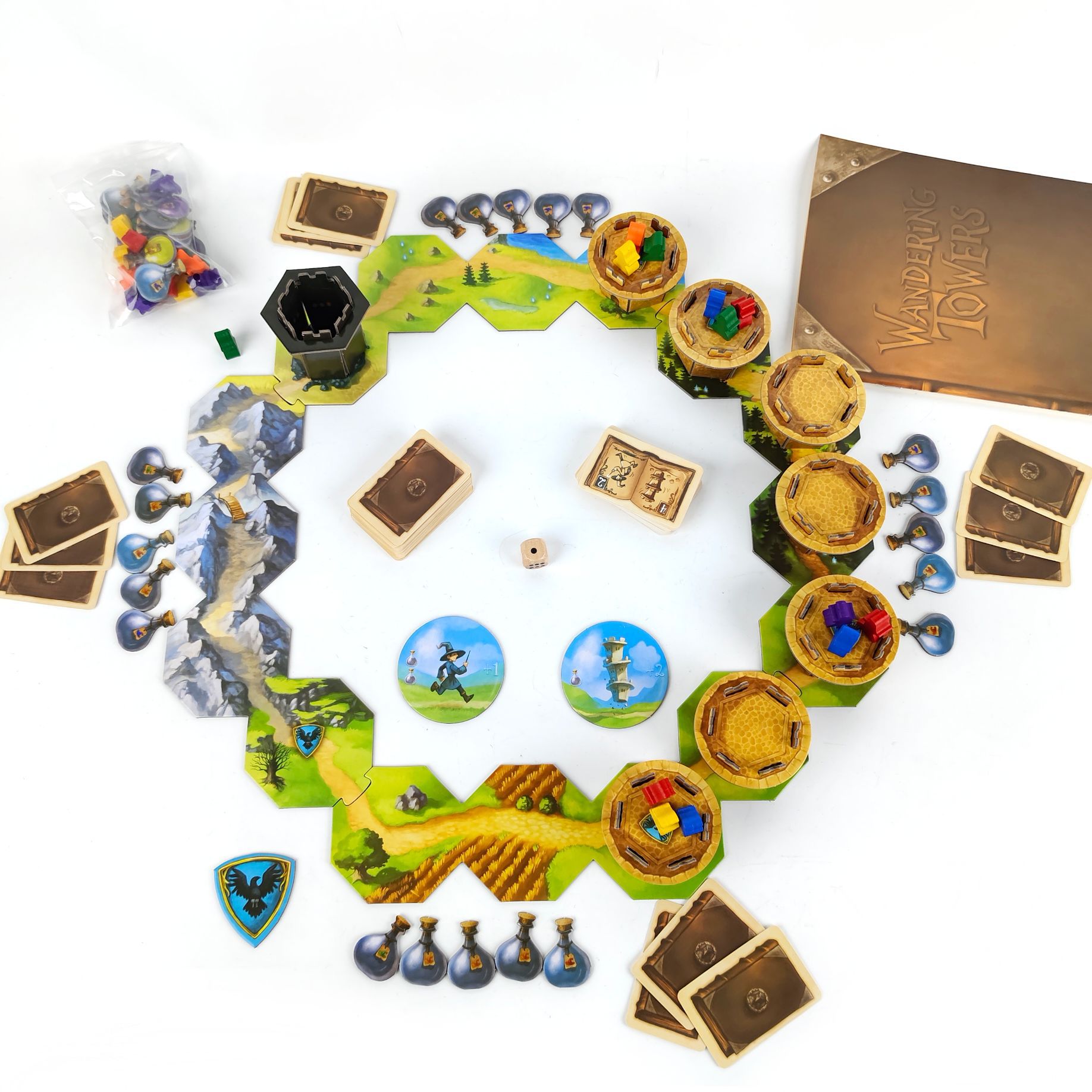 Wandering Towers English Family Strategy Board Game