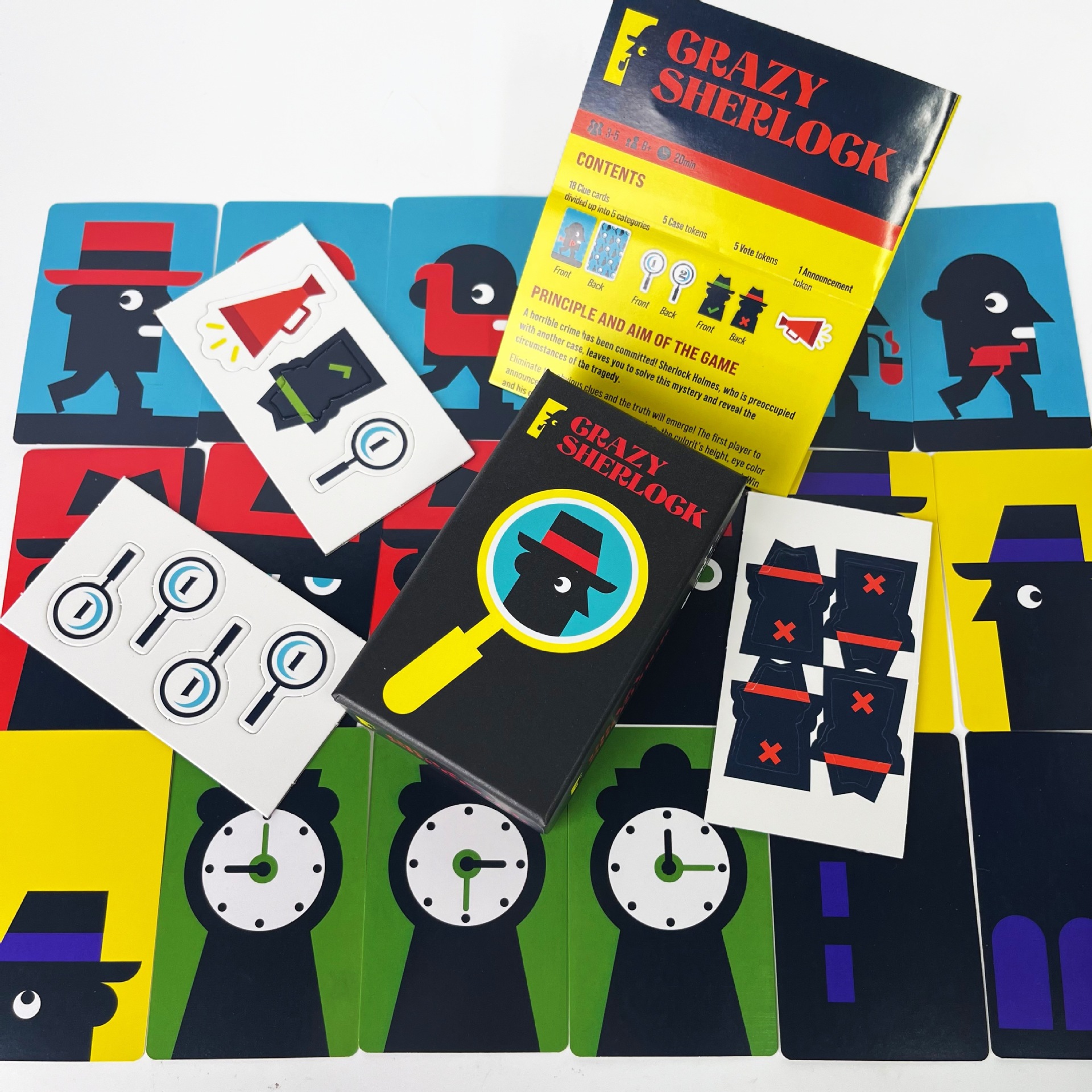 Crazy Sherlock Bilingual Deduction Card Game product view 5