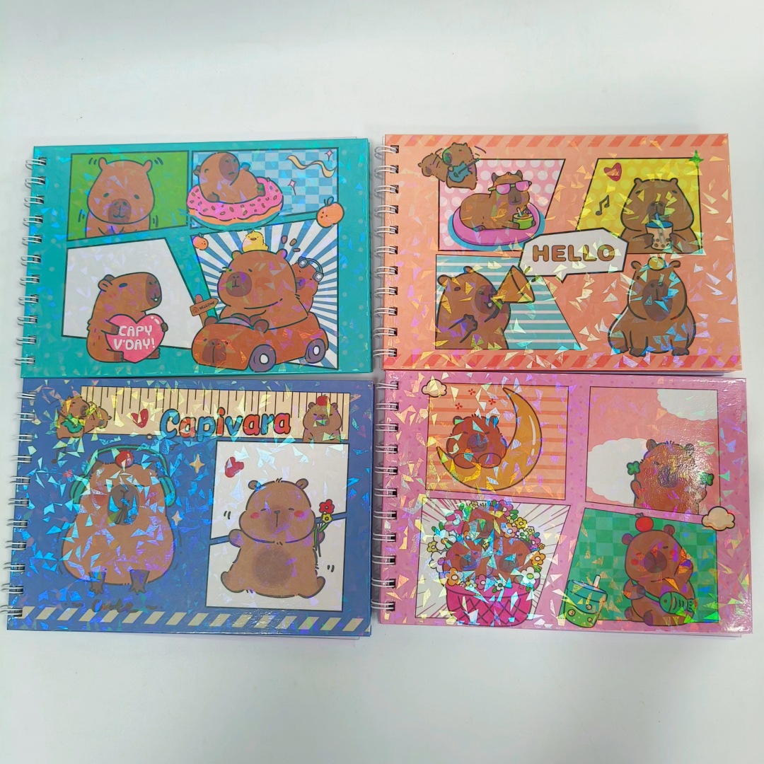 Cute Capybara Stress-Relief Coloring Book