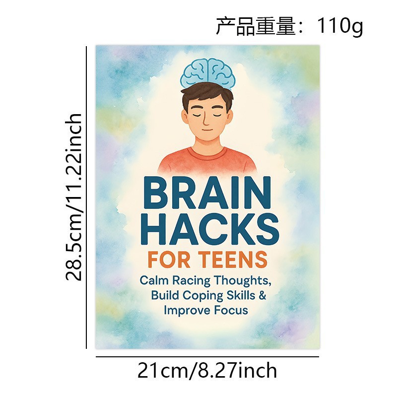 Assorted Guided Planners, Journals and Wellness Workbooks – 74 Options – Brain Hacks for Teens