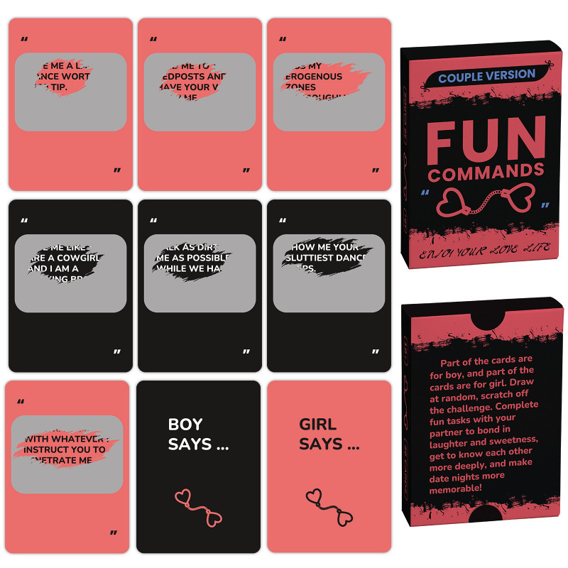Fun Commands 46-Card Couples Scratch-Off Challenge Game