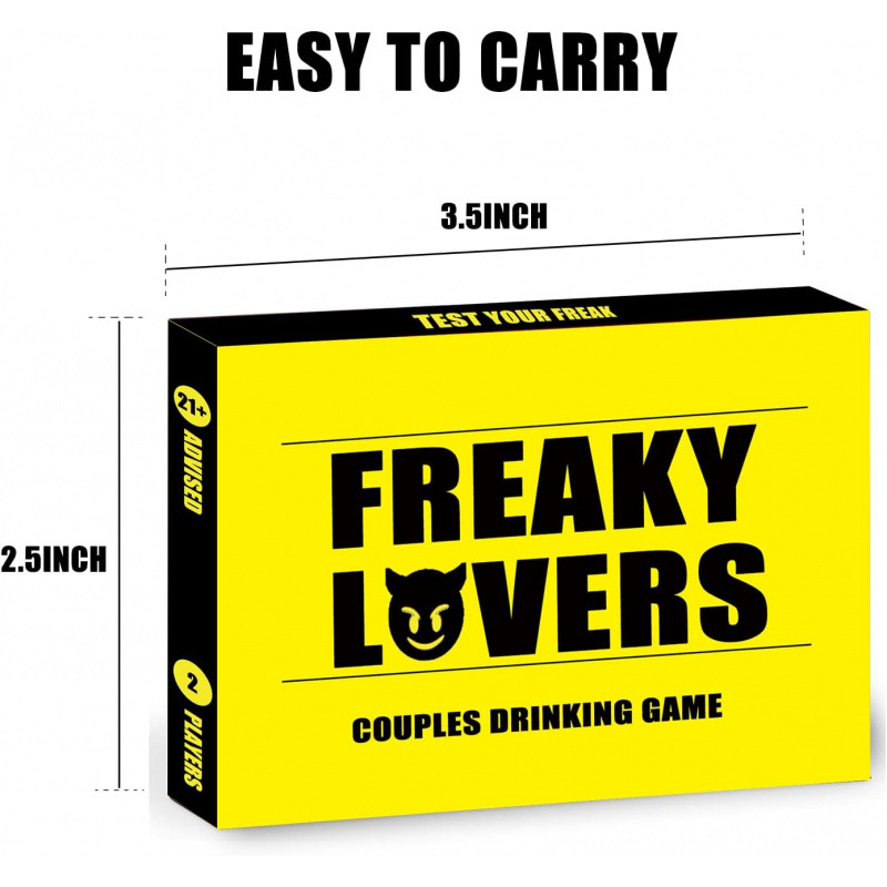 Freaky Lovers Couples Drinking Party Card Game product view 3