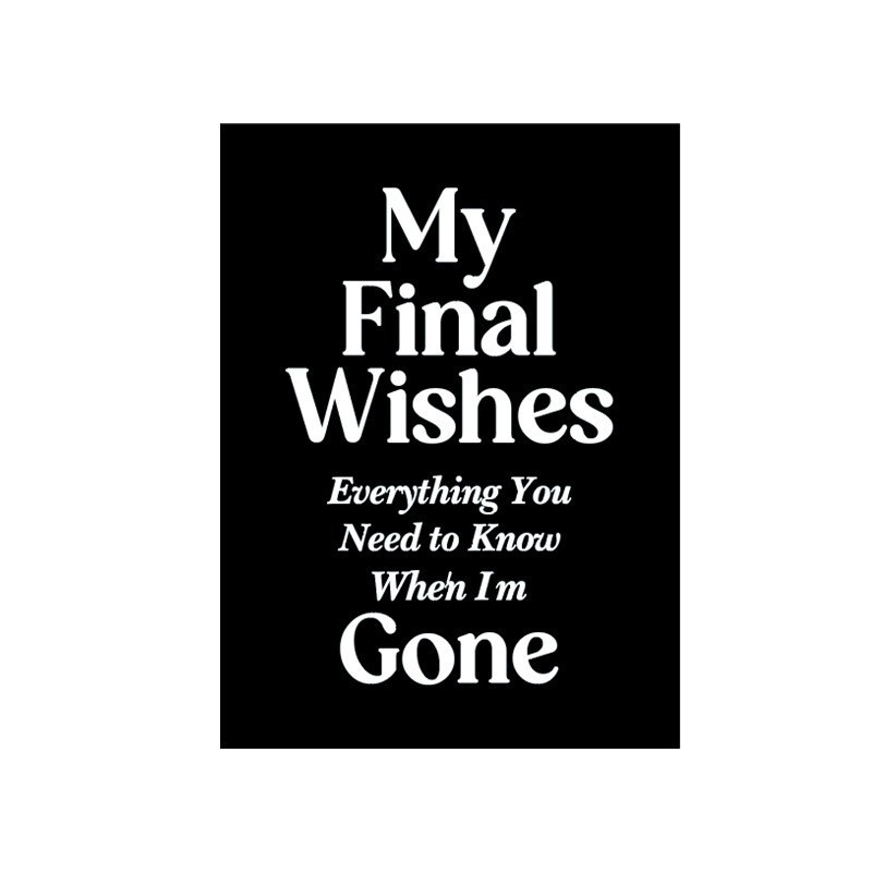 Assorted Guided Planners, Journals and Wellness Workbooks – 74 Options – My Final Wishes End-of-Life Notebook