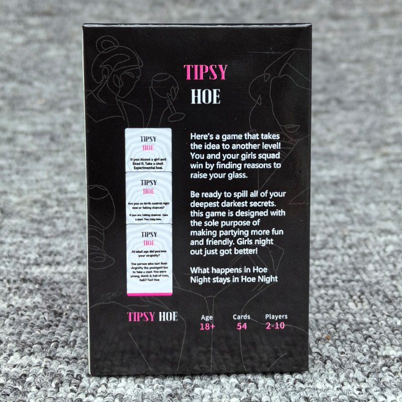 Tipsy Hoe Girls' Night Drinking Party Card Game product view 2