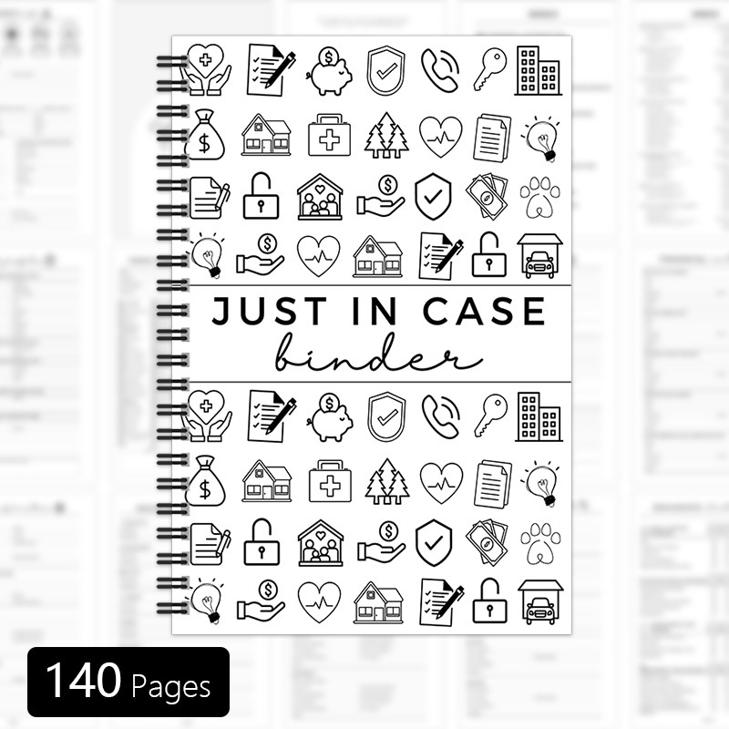 Just in Case Emergency and Legacy Planning Notebook