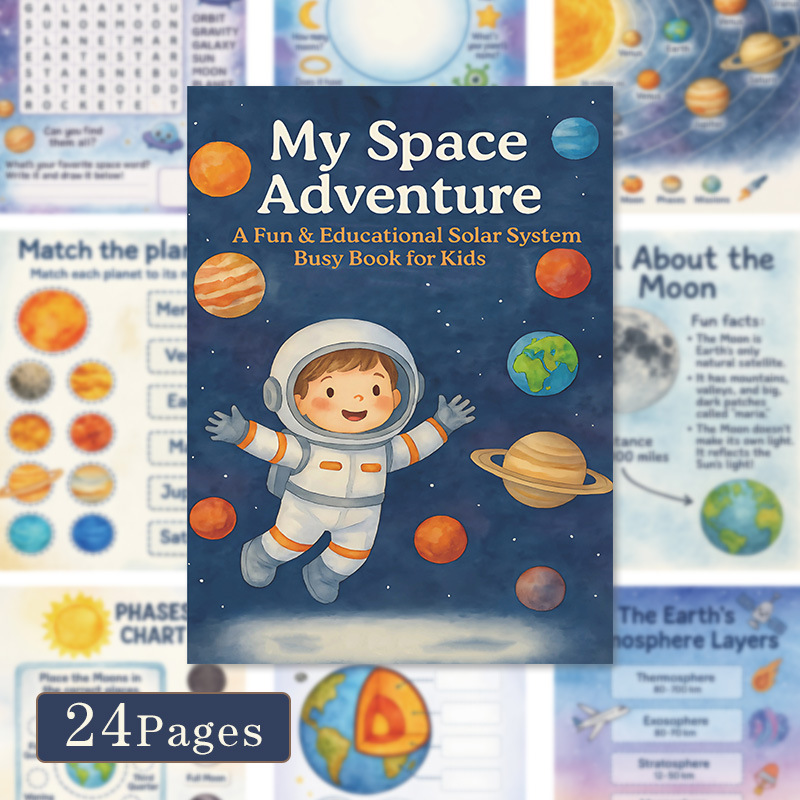 My Space Adventure Children's Galaxy Exploration Book