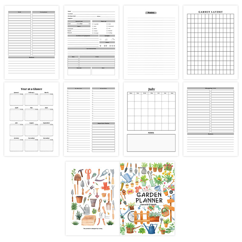 Garden Planner and Plant Care Log Book product view 3