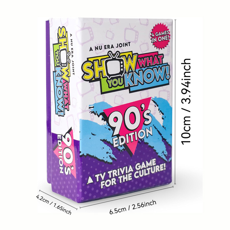 Show What You Know: 90s TV Trivia Family Party Game product view 5