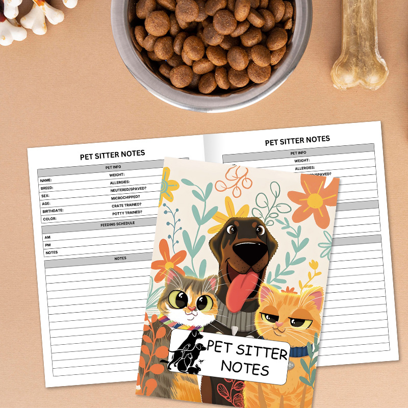Pet Sitter Notes and Pet Information Record Book product view 3
