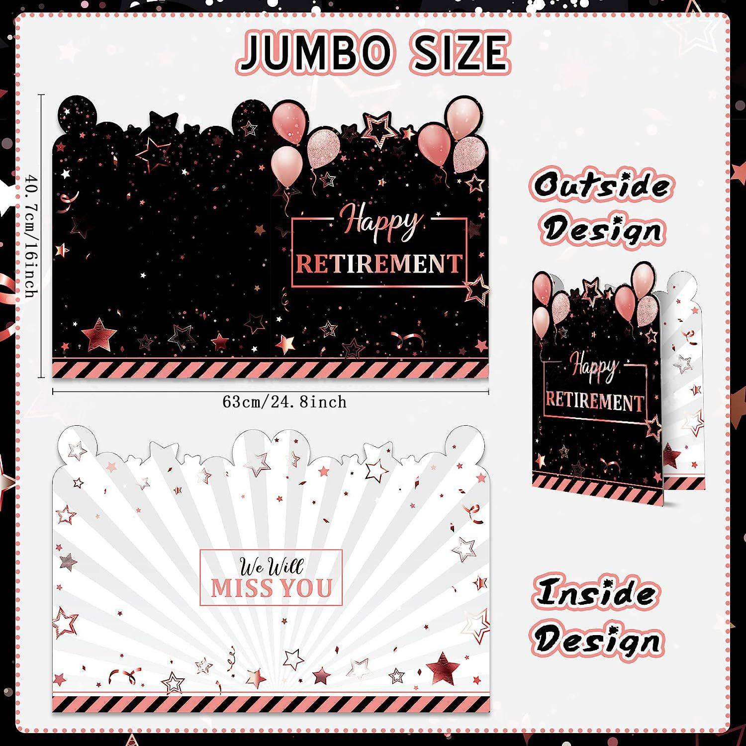 Retirement Guest Book and Message Cards product view 2