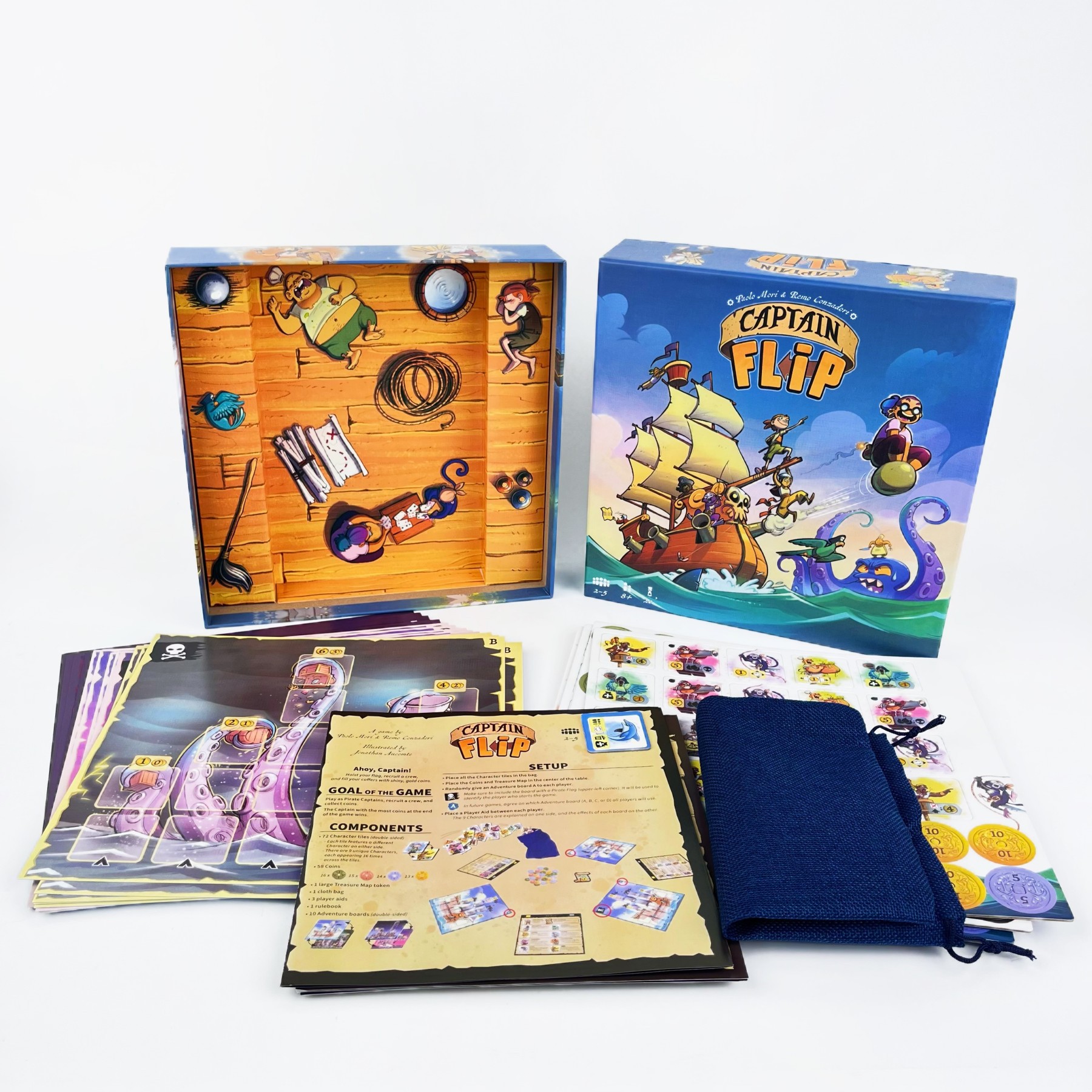 Captain Flip Bilingual Family Board Game product view 2