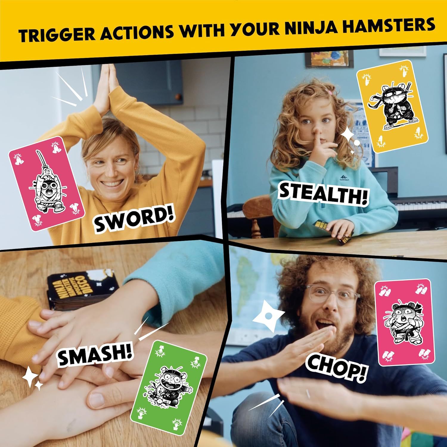 Ninja Hamster Apocalypse Disco Family Party Card Game product view 4