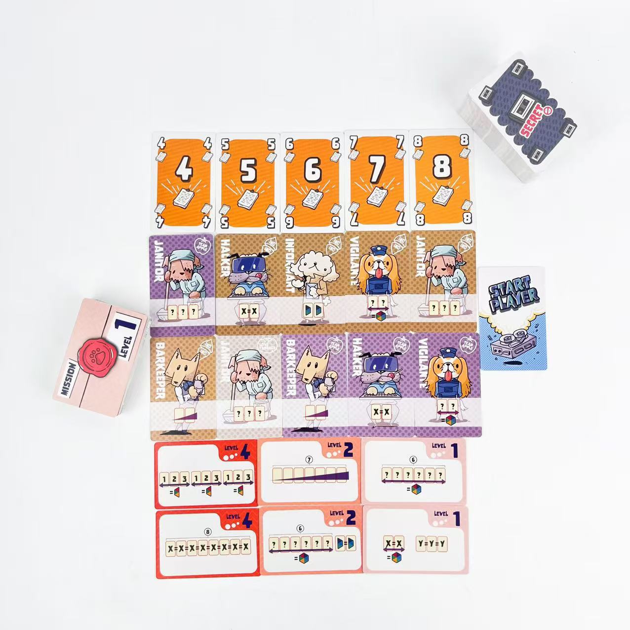 Agent 00 Dog Extreme Mission Chinese Card Game product view 2
