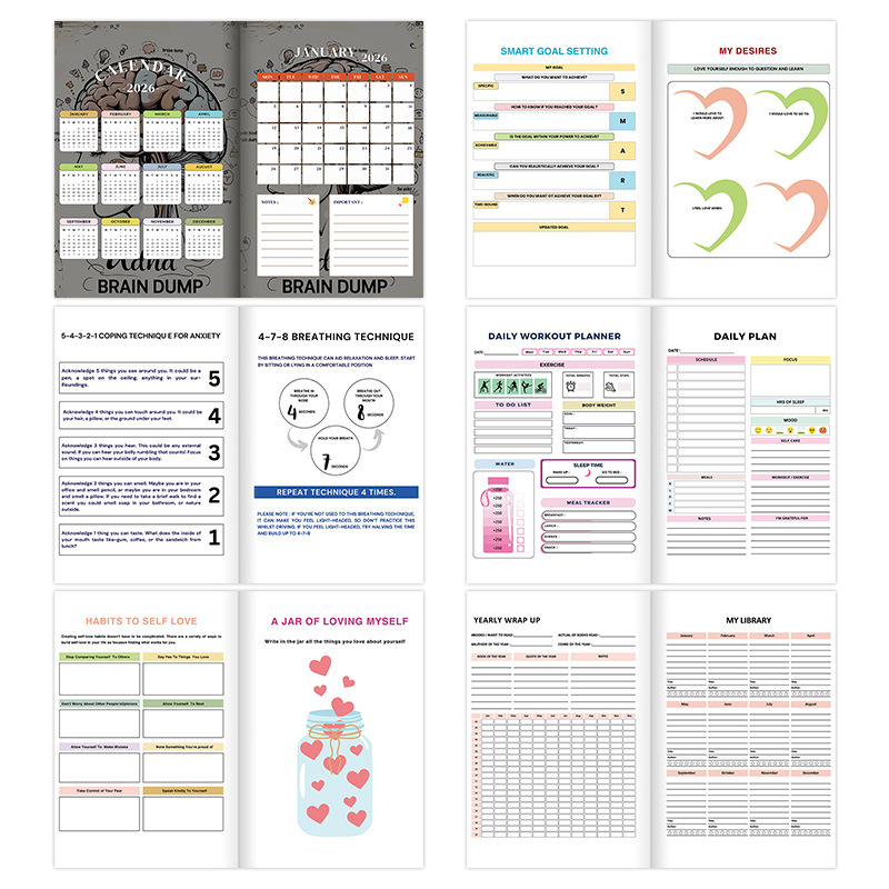 2026 ADHD and Mental Health 7-in-1 Planner Bundle product view 4