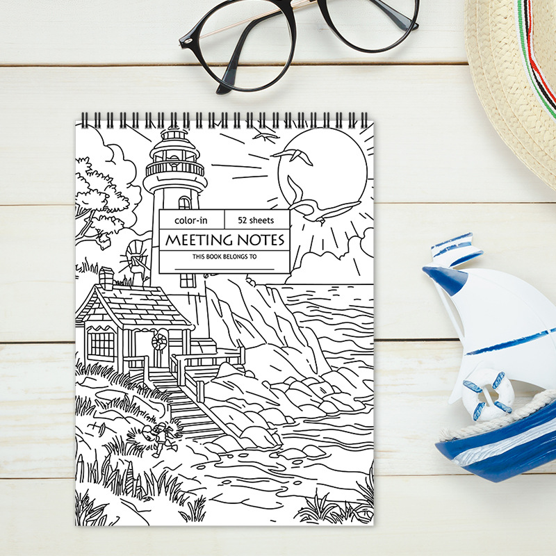 52-Week Summer Color-In Daily Planner